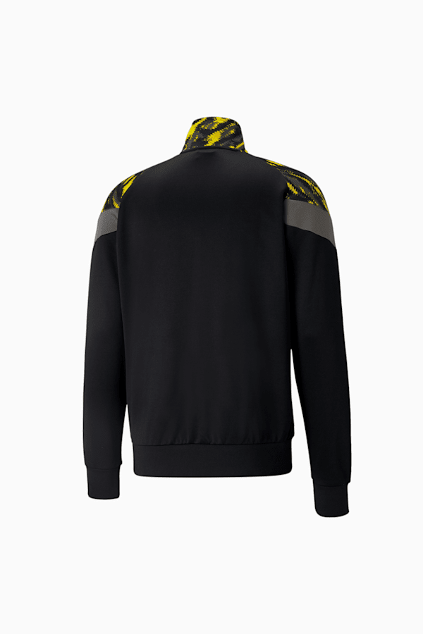 Puma men's track on sale jacket - black/yellow