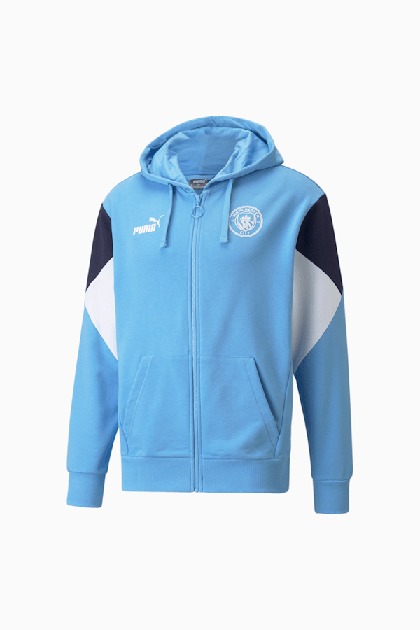Light blue puma hoodie sale