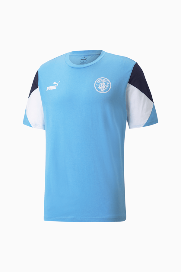 Man City FtblCulture Men's Football Tee, Team Light Blue-Puma White, extralarge