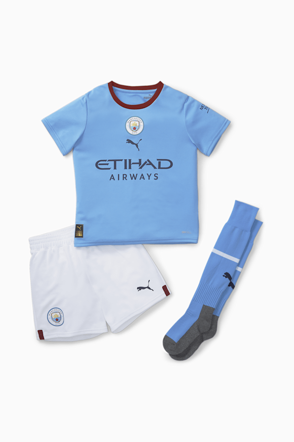 Manchester City F.C. Home 22/23 Mini Kit, Team Light Blue-Intense Red, extralarge