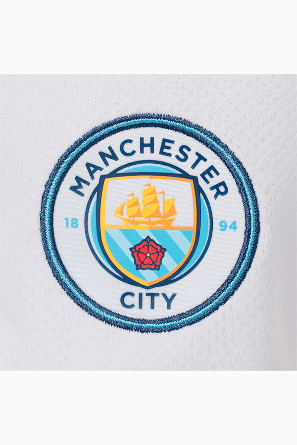 Manchester City F.C. 22/23 Replica Shorts Youth, Puma White-Intense Red, extralarge