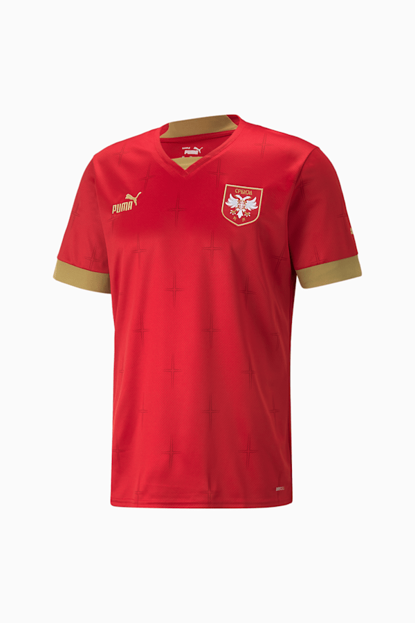 Serbia Home 22/23 Replica Jersey Men, Chili Pepper-Victory Gold, extralarge