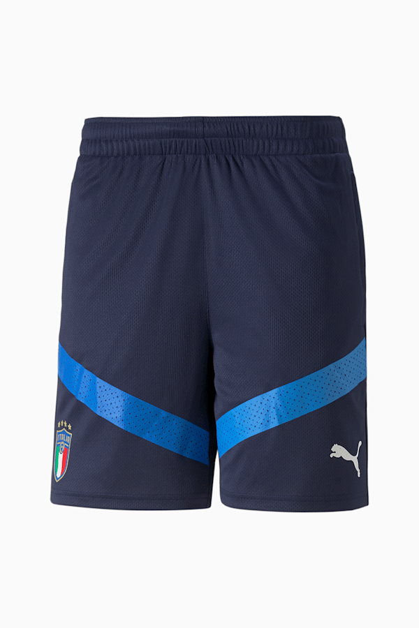 Italy Football Training Shorts, Peacoat-Ignite Blue, extralarge