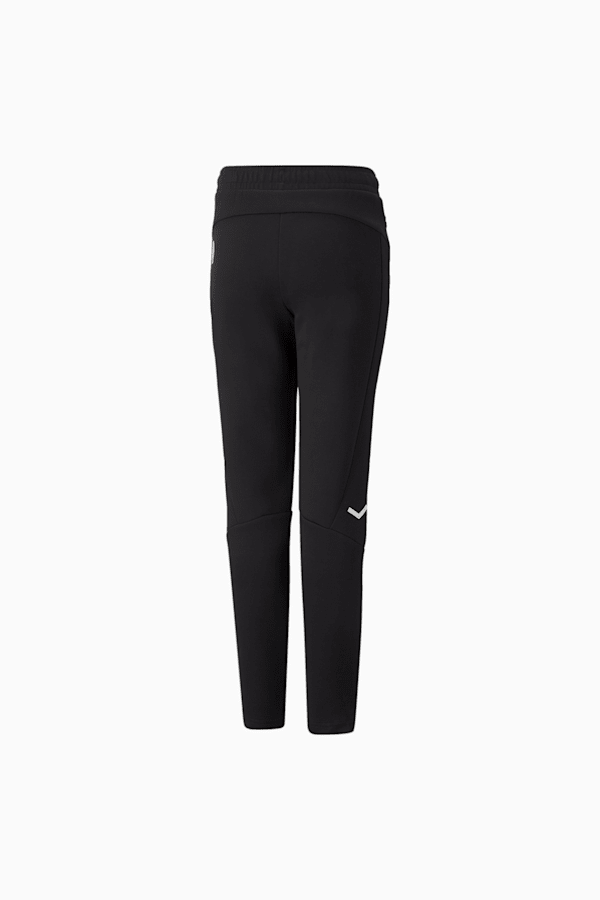 Manchester City F.C. Football Casuals Pants Youth, Cotton Black-Puma White, extralarge-GBR