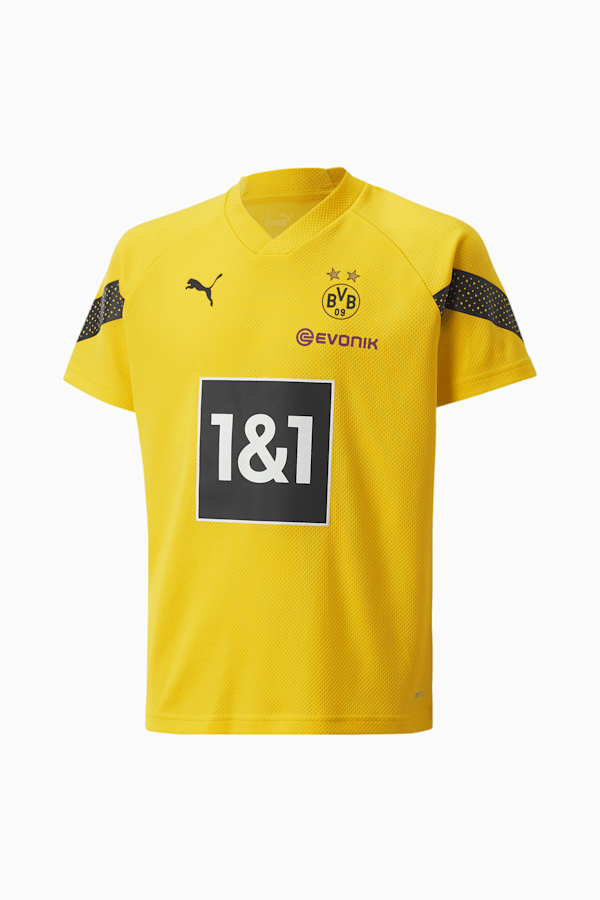 Borussia Dortmund Football Training Jersey Youth, Cyber Yellow, extralarge