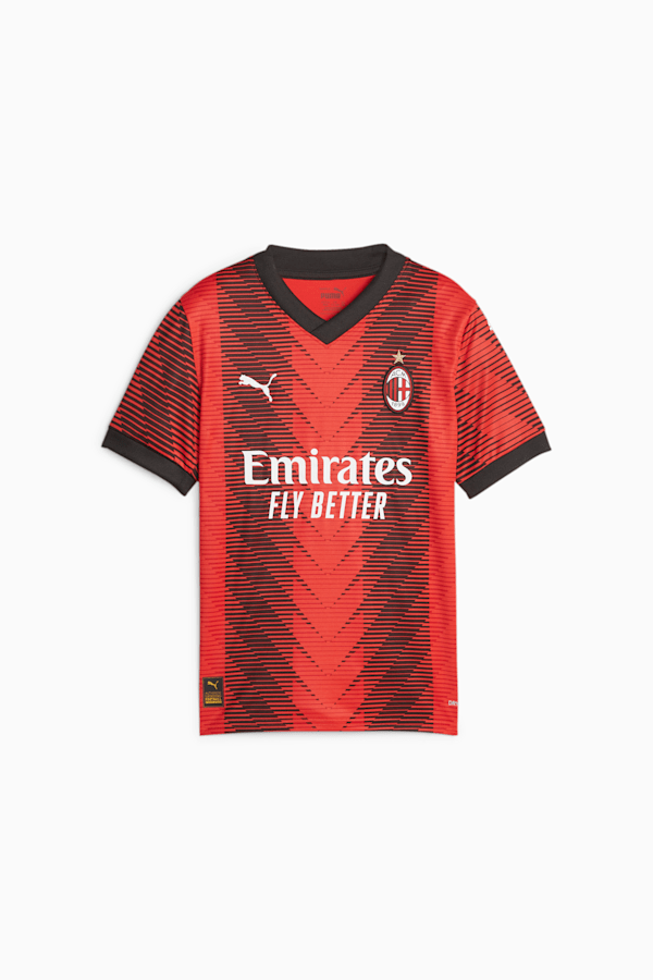 AC Milan 23/24 Youth Home Jersey, For All Time Red-PUMA Black, extralarge