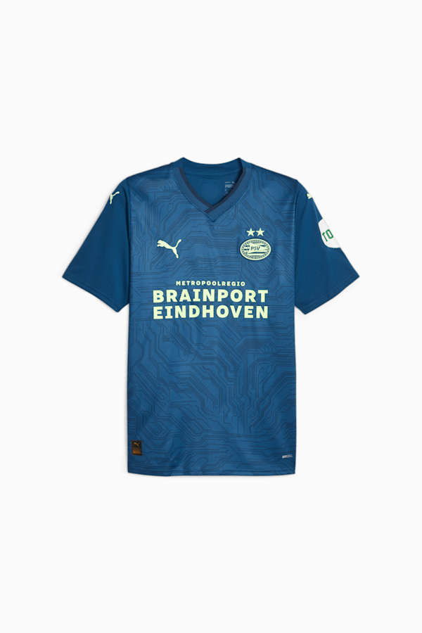PSV Eindhoven 23/24 Third Jersey Men, Sailing Blue-Fast Yellow, extralarge