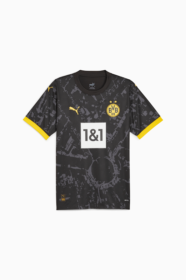 Borussia Dortmund 23/24 Away Men's Jersey, PUMA Black-Cyber Yellow, extralarge