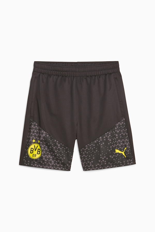 Short d’entraînement de soccer Borussia Dortmund, PUMA Black-Cyber Yellow, extralarge