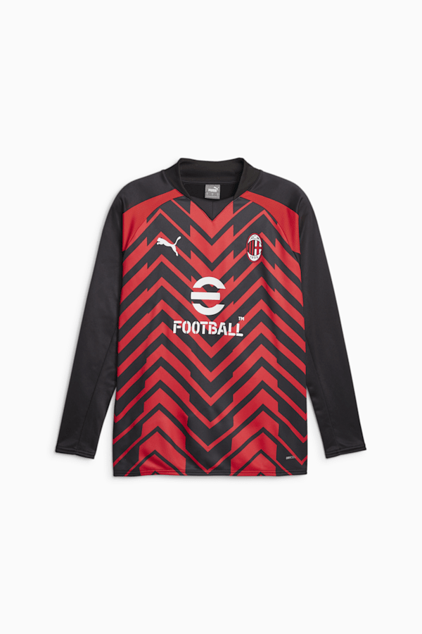 AC Milan Pre-match Sweatshirt, For All Time Red-PUMA Black, extralarge-GBR