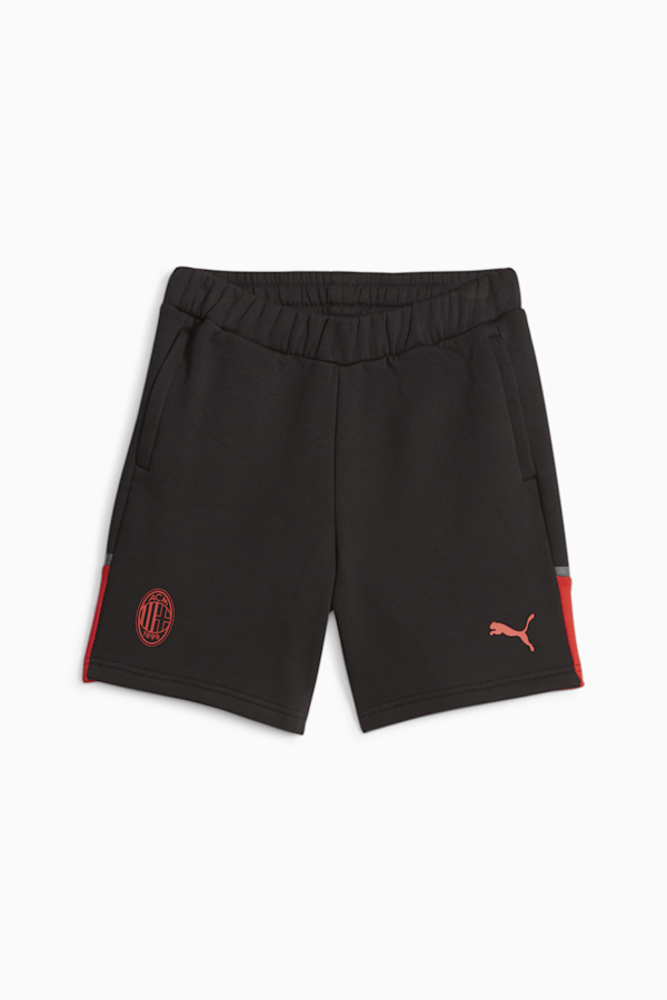 AC Milan Football Casuals Shorts, PUMA Black-For All Time Red, extralarge