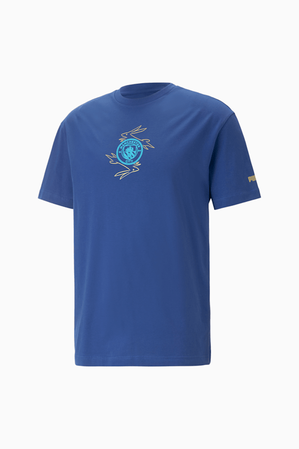 Manchester City Chinese New Year Tee, Blazing Blue-Puma Team Gold, extralarge-GBR