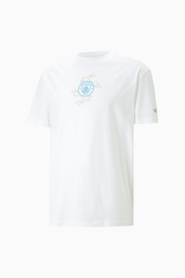 Manchester City Chinese New Year Tee, PUMA White-Puma Team Gold, extralarge-GBR