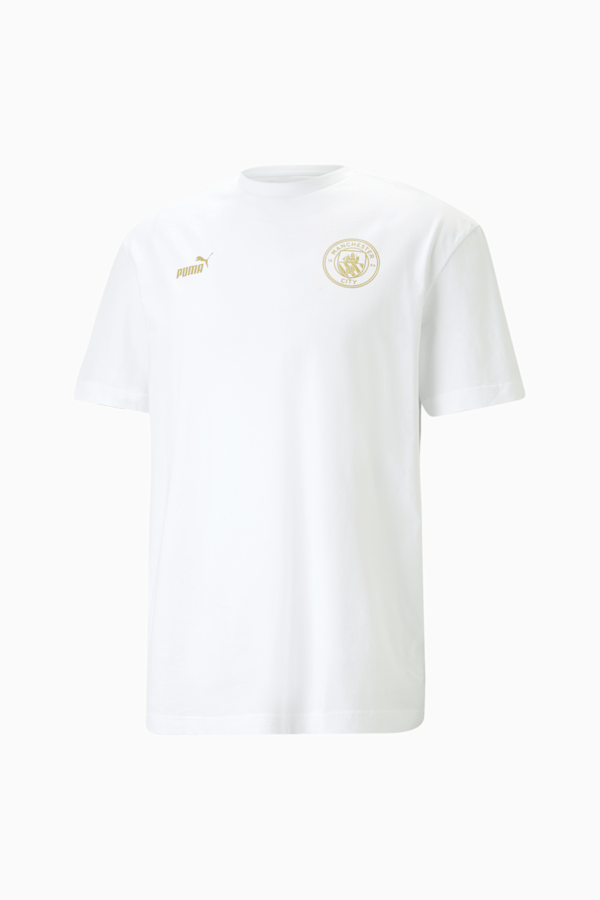 Manchester City Chinese New Year Tee Men, PUMA White-Puma Team Gold, extralarge
