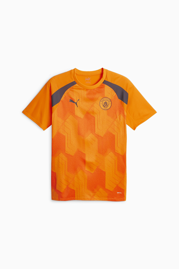Manchester City Men's Pre-match Jersey, Orange Popsicle-Strong Gray, extralarge-GBR
