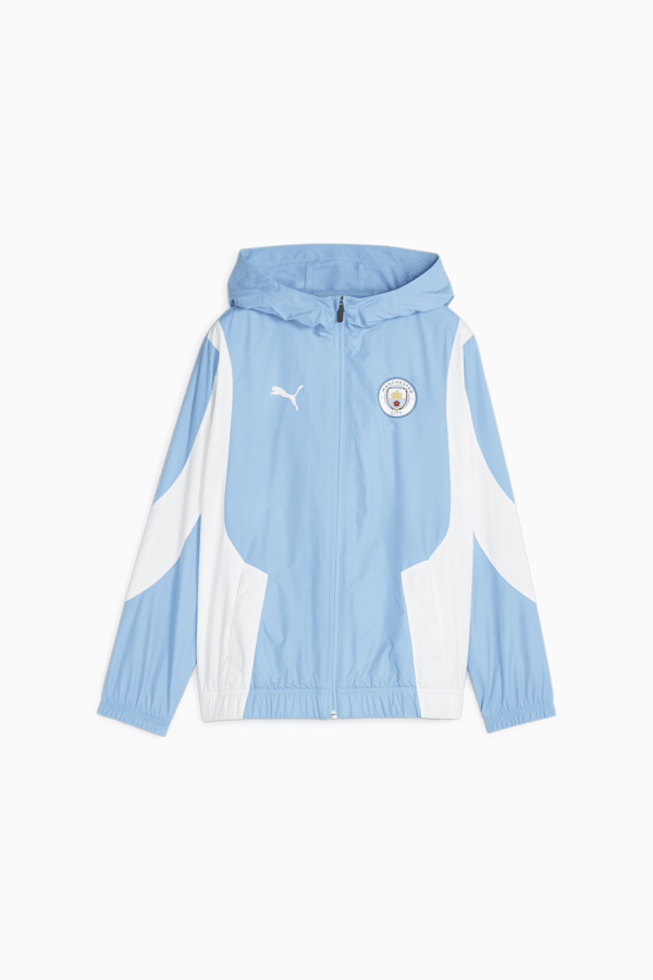 Manchester City F.C. Pre-match Anthem Jacket Youth, Team Light Blue-PUMA White, extralarge-GBR