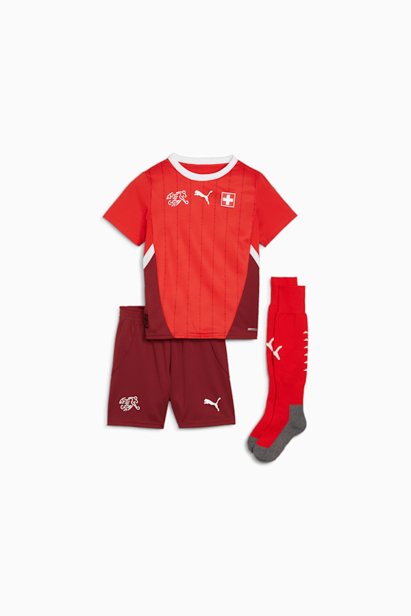 Switzerland Football 2024 Home MiniKit, PUMA Red-Team Regal Red, extralarge