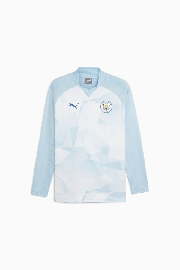 Manchester City Pre-match Sweatshirt, Silver Sky-Lake Blue, extralarge-GBR