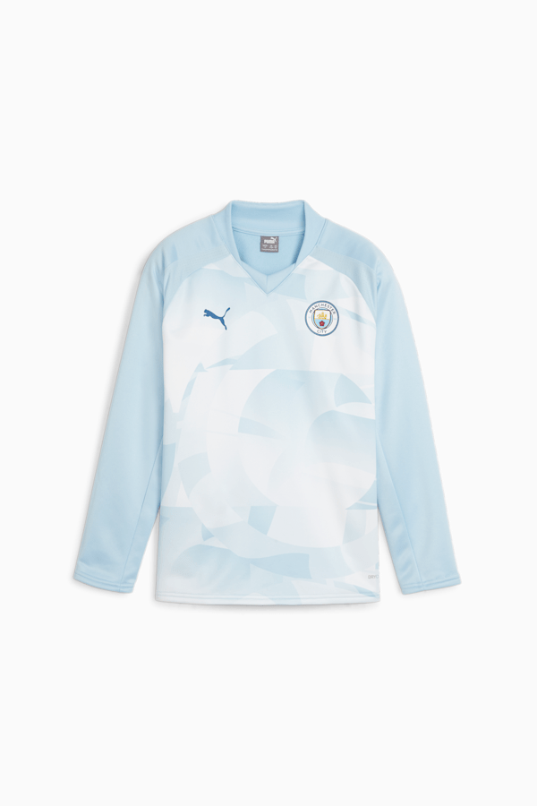 Manchester City Youth Pre-match Sweatshirt, Silver Sky-Lake Blue, extralarge-GBR