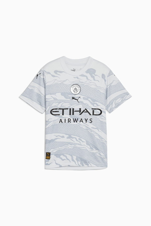 Manchester City Year of the Dragon Jersey 23/24 Youth, Silver Mist-Gray Fog, extralarge