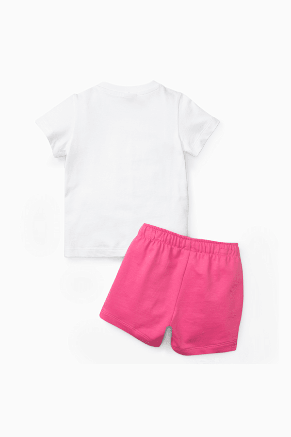 Minicats Tee and Shorts Babies' Set, PUMA White-Pearl Pink, extralarge-GBR