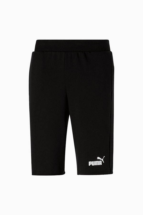 Essentials+ Men's Shorts, Cotton Black-Puma White, extralarge