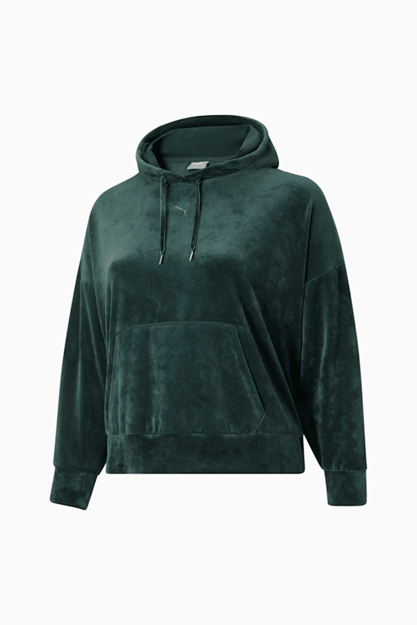 HER Velour Women's Hoodie PL, Green Gables, extralarge