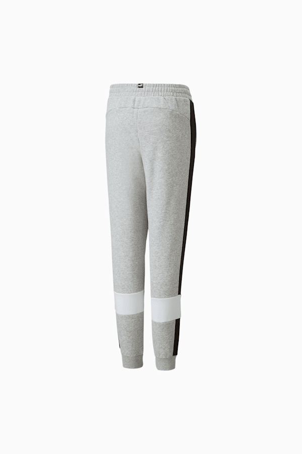 Essentials+ Colourblock Youth Sweatpants, Light Gray Heather, extralarge-GBR