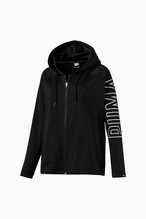 Ladies puma zip up hoodie top