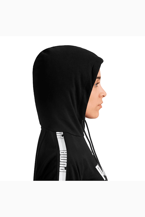 Puma taped hoodie in black clearance