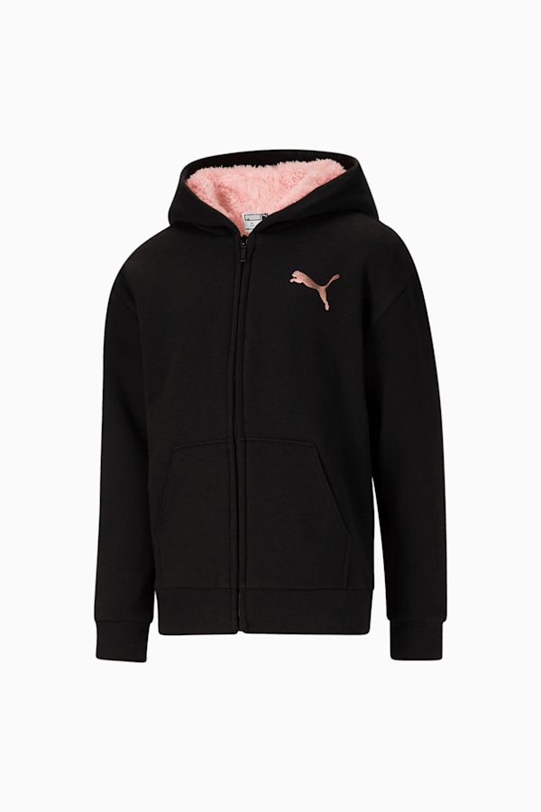 Puma sherpa deals oversized hoodie