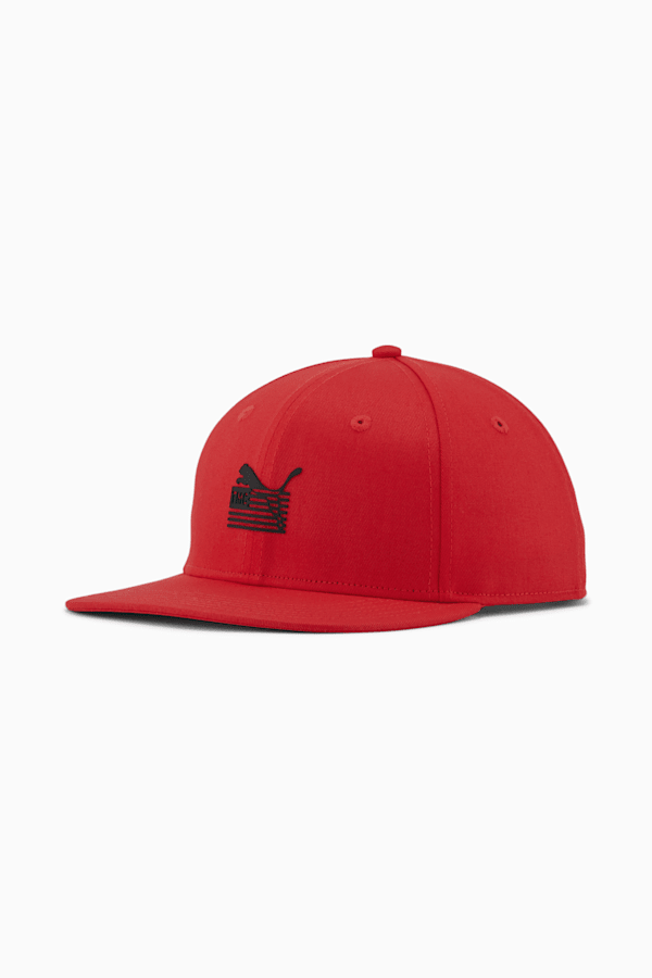 PUMA x TMC Everyday Hussle Flat Brim Snapback, RED, extralarge