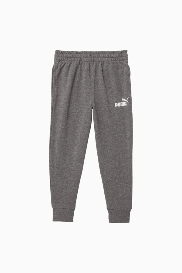 French Terry Essential Little Kids' Joggers, CHARCOAL HEATHER, extralarge