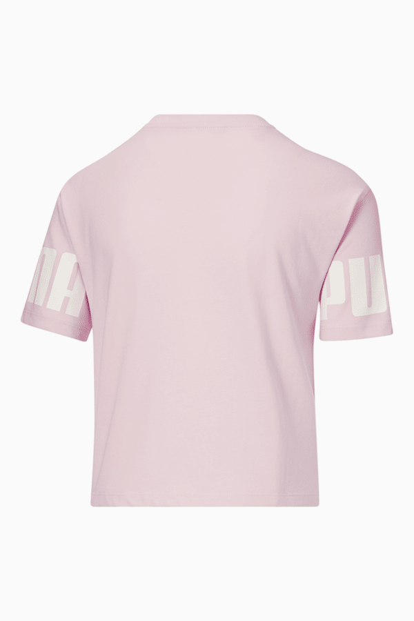 Luminous Cat Graphic Tee Big Kids, CHALK PINK, extralarge