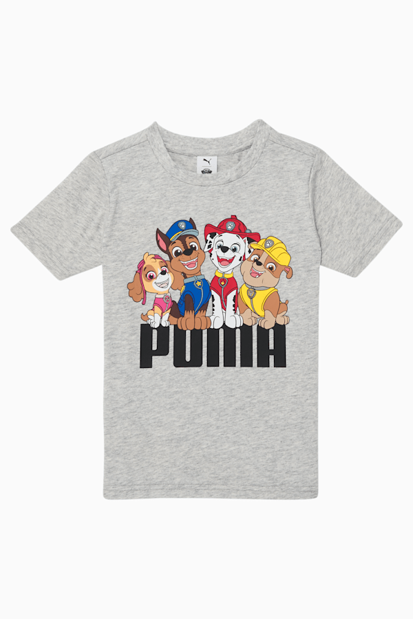 PUMA x PAW PATROL Kids' Graphic Tee, LIGHT HEATHER GREY, extralarge