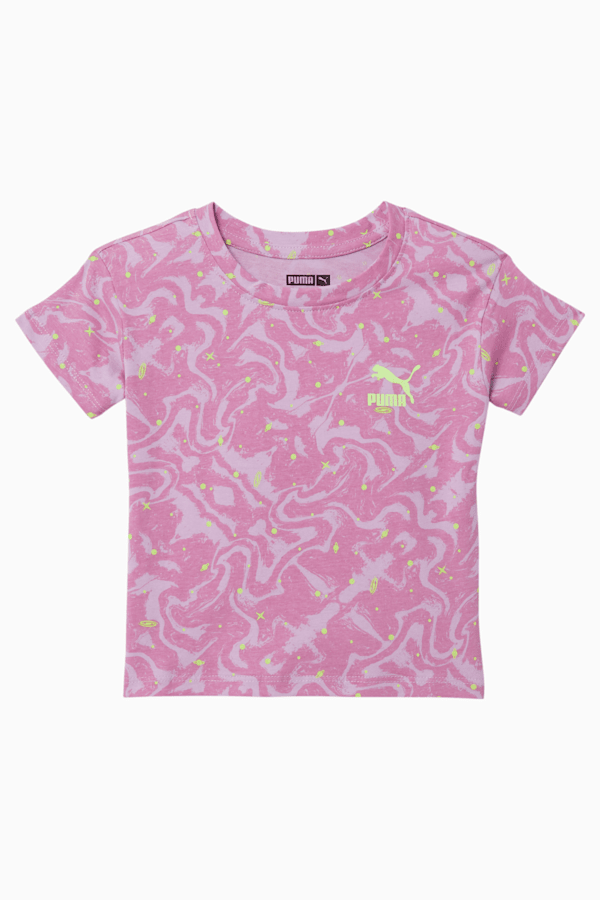 Space Glam Toddlers' Printed Tee, SMOKEY GRAPE, extralarge