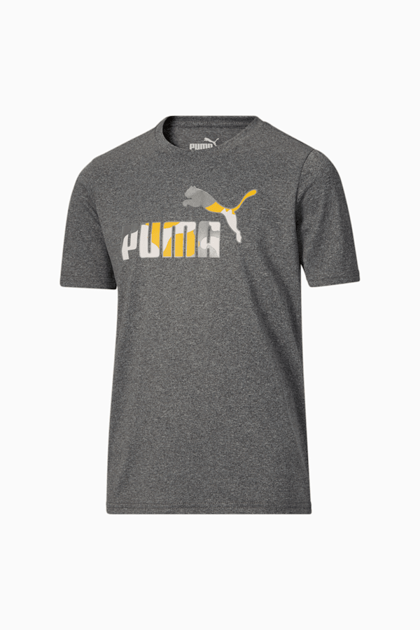 Logo Lab Big Kids' Tee, CHARCOAL HEATHER, extralarge