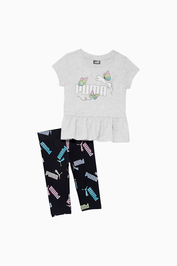 Butterflies Toddlers' Two-Piece Set, WHITE HEATHER, extralarge