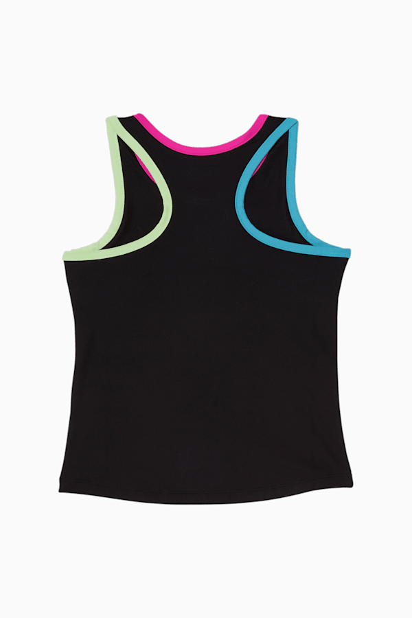 Brighter Days Pack Poly/Spandex Little Kids' Tank, PUMA BLACK, extralarge