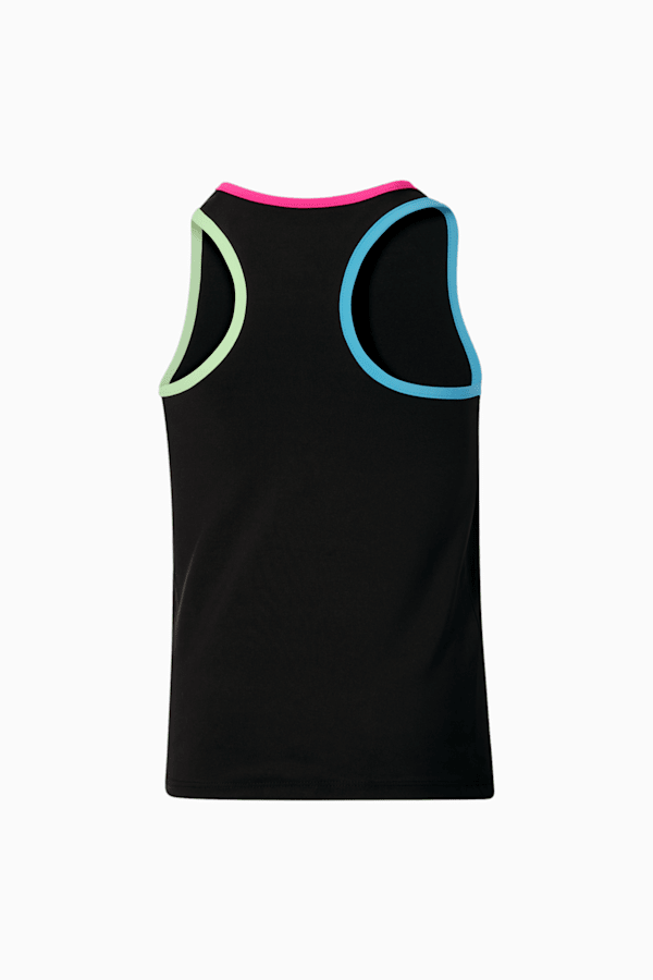 Brighter Days Pack Poly/Spandex Big Kids' Tank Top, PUMA BLACK, extralarge