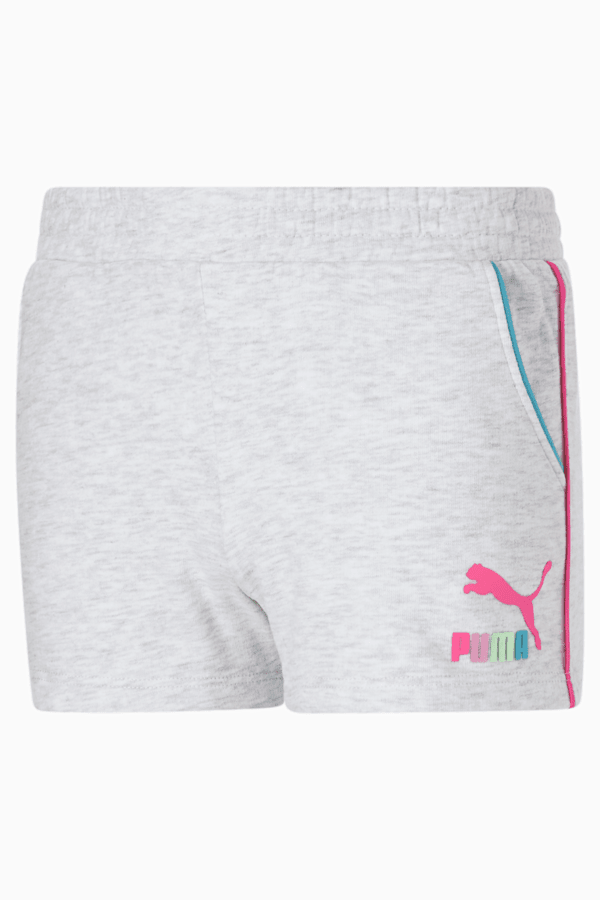 Brighter Days Pack French Terry Big Kids' Shorts, WHITE HEATHER, extralarge