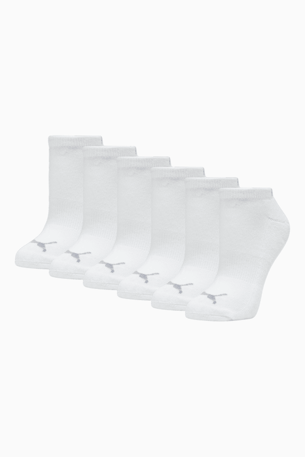Women's Half-Terry Low Cut Socks (3 Pack), WHITE / GREY, extralarge