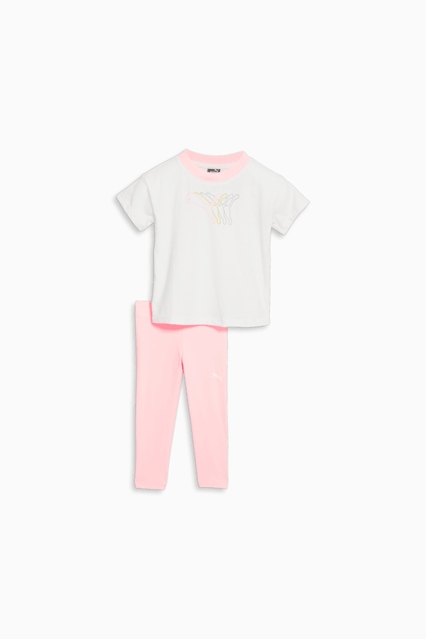 Outline Logo Toddlers' Two-Piece Set, PUMA WHITE, extralarge
