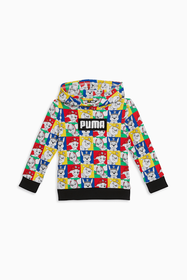 PUMA x PAW PATROL Toddlers' AOP Fleece Hoodie, PUMA WHITE, extralarge
