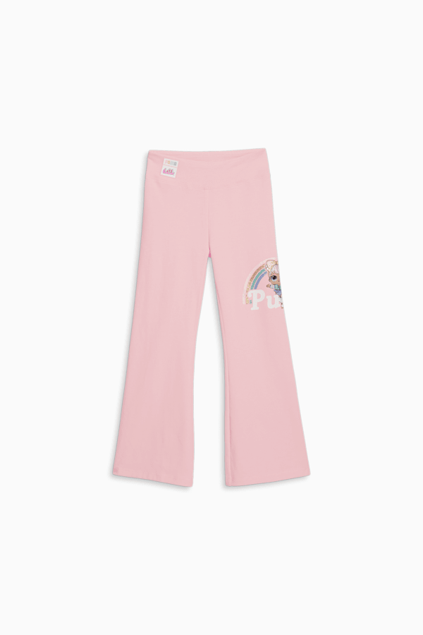Pink Pull-On Flare Leggings