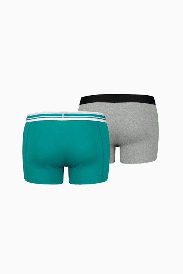 PUMA Placed Logo Men's Boxers 2 Pack, real teal, extralarge