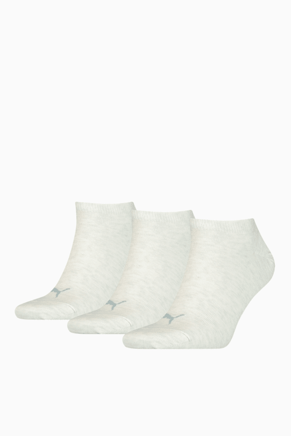 PUMA Unisex Plain Sneaker Trainer Socks 3 Pack, oatmeal, extralarge-GBR
