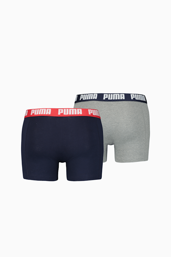 PUMA Basic Men's Boxers 2 Pack, blue / grey melange, extralarge