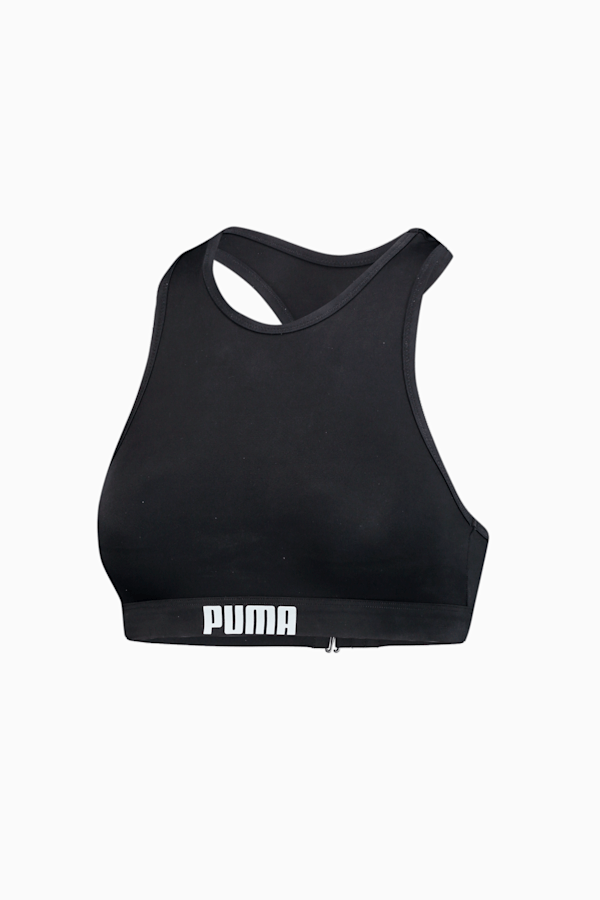 PUMA Swim Women's Racerback Top, black, extralarge