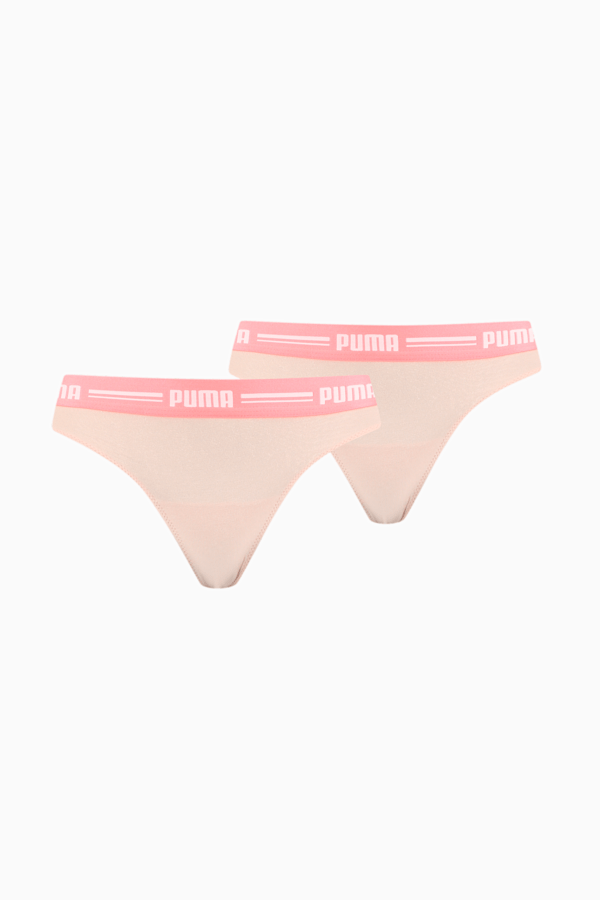 PUMA Women's String 2 Pack, light pink, extralarge